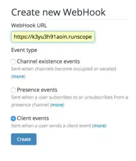 Create a Pusher WebHook