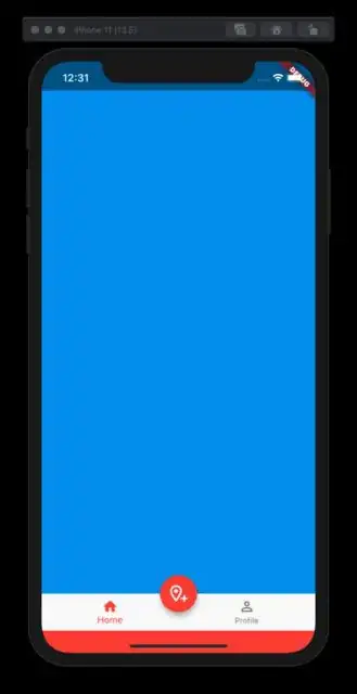 Screenshot with Red Footer