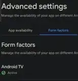 Advanced settings