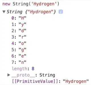 new String in Chrome console