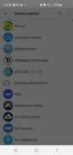 After loading for a bit it goes back to the initial screen and no service was linked