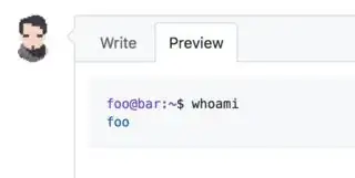 GitHub Markdown preview tab screenshot