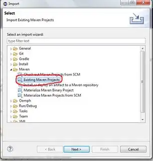 Existing Maven Project
