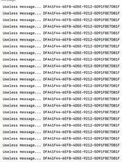 Console Output with UUID Added