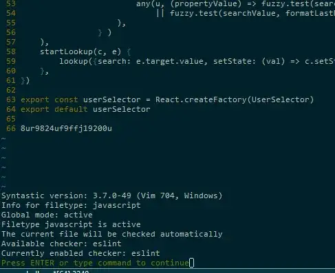 eslint is enabled but not validating