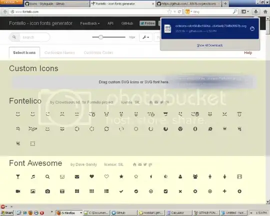 github iconset import to fontello step 12