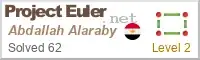 Level 2 problem solving badge from Project Euler