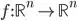 f: R^n -> R^n