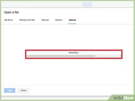 Step 5 Aguarde o envio do arquivo CSV.