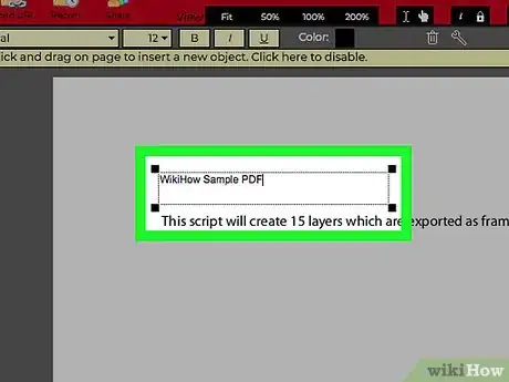Step 12 Digite o texto.