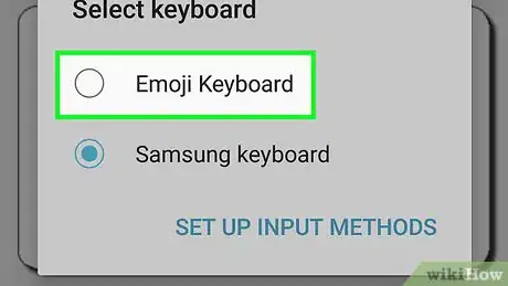 Step 7 Aperte em Emoji Keyboard.