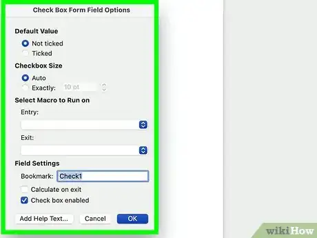 Step 4 Altere ou configure as opções de cada controle de conteúdo.