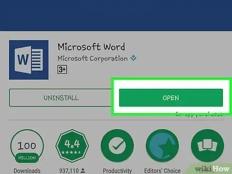 Step 1 Abra o aplicativo "Word".