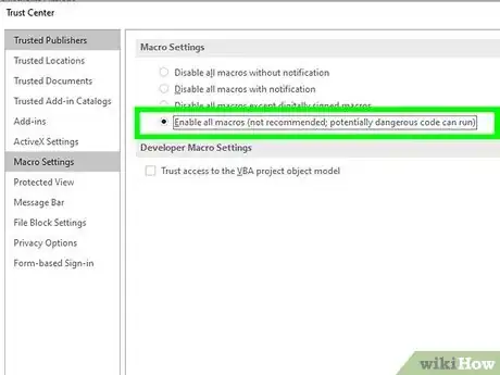 Step 7 Clique em Habilitar todas as macros.