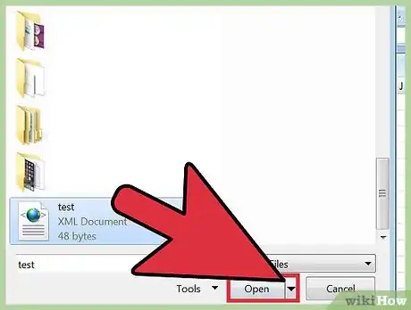 Step 4 Abra o arquivo XML.