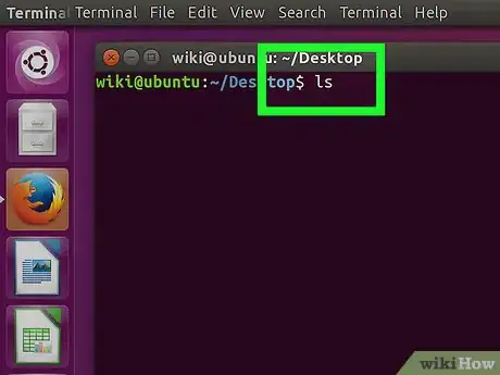 Step 2 Digite ls no Terminal e aperte ↵ Enter.