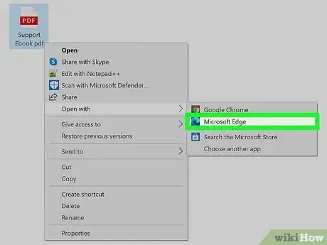 Step 1 Abra o PDF no Microsoft Edge.