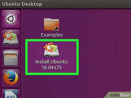 Step 1 Clique no ícone "Instalar Ubuntu 16.04 LTS", que está na "Área de Trabalho".
