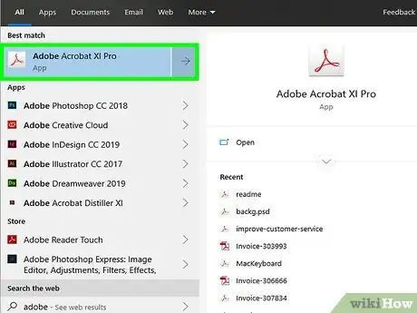 Step 1 Abra o PDF no Adobe Acrobat.