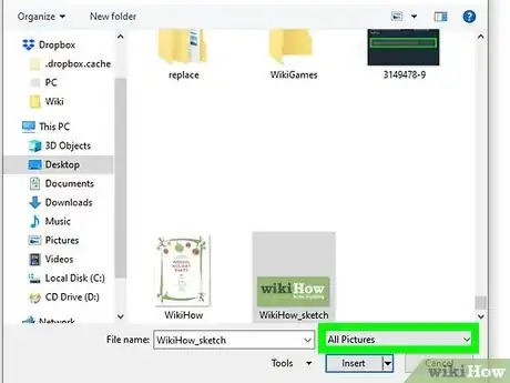 Step 4 Selecione o tipo de imagem que você quer inserir.