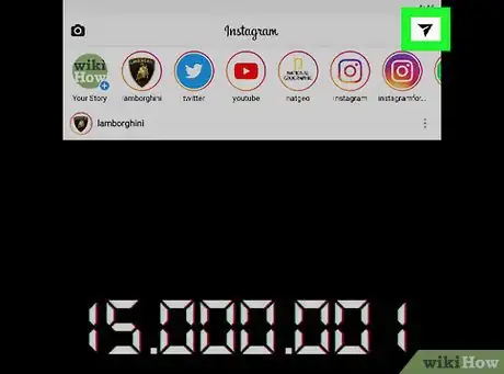 Step 6 Clique no ícone da notificação de mensagem no canto superior direito.