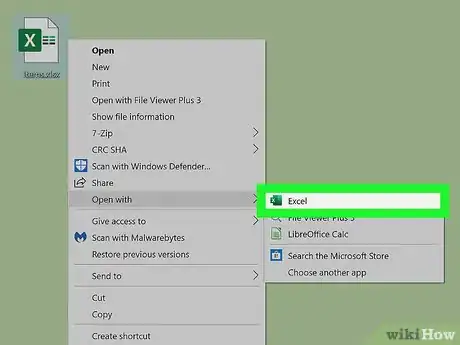 Step 3 Nesse submenu, escolha Microsoft Excel.