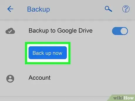 Step 5 Toque em Fazer backup agora.