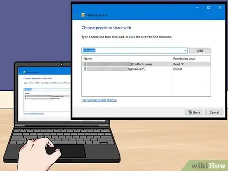 Step 3 Compartilhe uma pasta seguindo os passos abaixo: