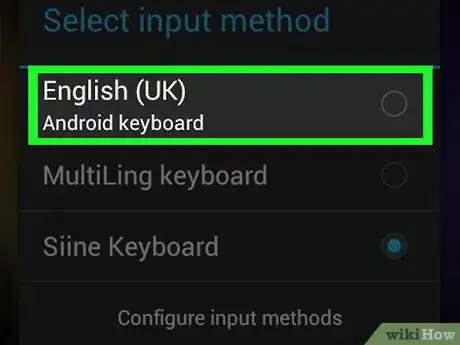 Step 12 Toque em Teclado do Google.