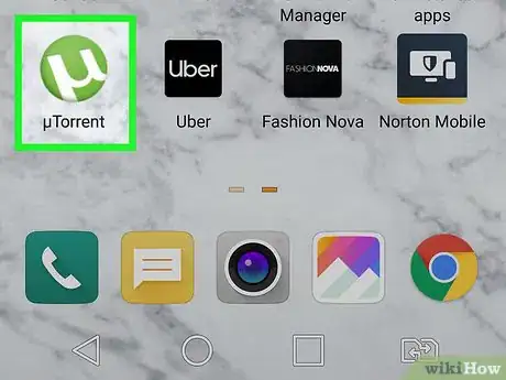 Step 1 Abra o aplicativo "uTorrent".
