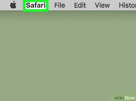 Step 2 Clique em Safari no canto superior esquerdo da tela.