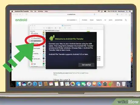 Step 3 Abra o Android File Transfer no seu Mac.