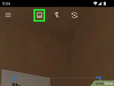 Step 10 Toque na opção para escanear um QR code usando uma imagem.