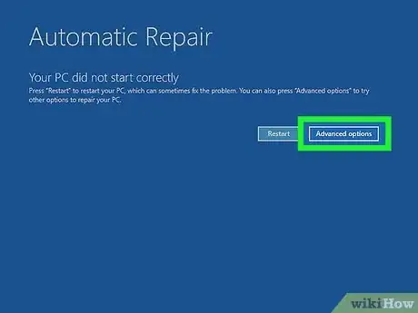 Step 3 Entre no Ambiente de Recuperação do Windows.