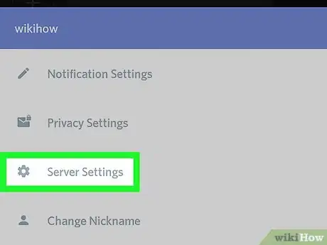 Step 1 Acesse a tela "Configurações do servidor".