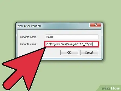 Step 1 Configure o seu path (caminho).