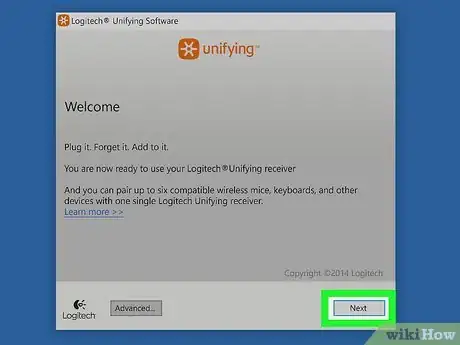 Step 2 Abra o Software Unifying Logitech e clique em Próximo.