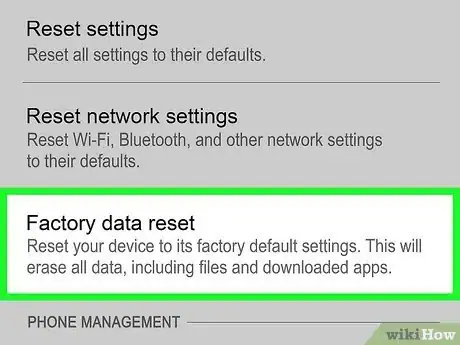 Step 4 Toque em Redefinição de fábrica (Android 9 e versões superiores).