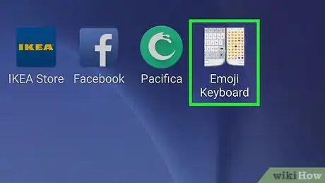 Step 2 Abra o Teclado Emoji.