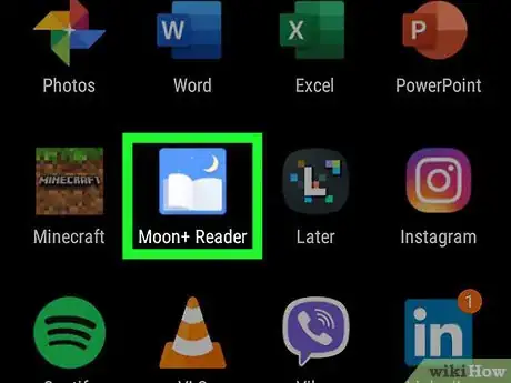 Step 1 Abra o Open Moon+ Reader no Android.