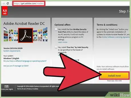 Step 1 Obtenha a versão mais recente do Acrobat Reader.