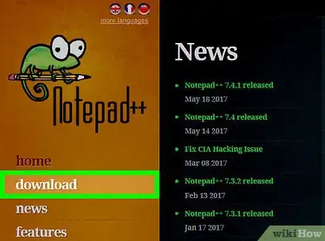 Step 1 Instale o Notepad++ no seu computador.