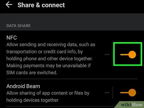 Step 1 Habilite a tecnologia NFC (Near Field Communication ou Comunicação por Campo de Proximidade) nos dois aparelhos Android.