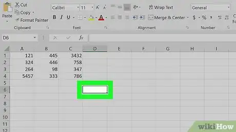 Step 1 Selecione a célula onde você quer inserir a fórmula.