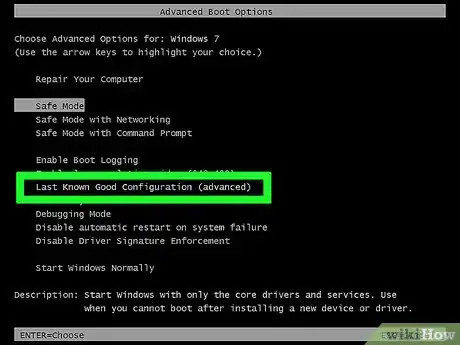Step 1 Use a última configuração válida.