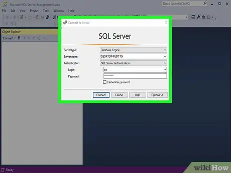 Step 10 Tente fazer a autenticação no SQL Server.