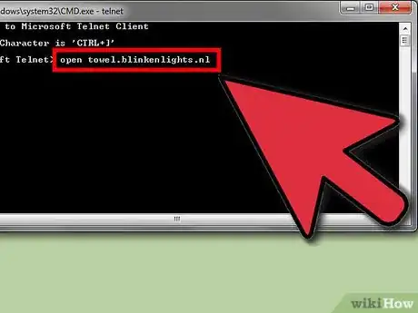 Step 3 Conecte-se ao servidor do Telnet.