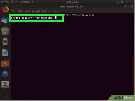 Step 5 Digite a senha de root.