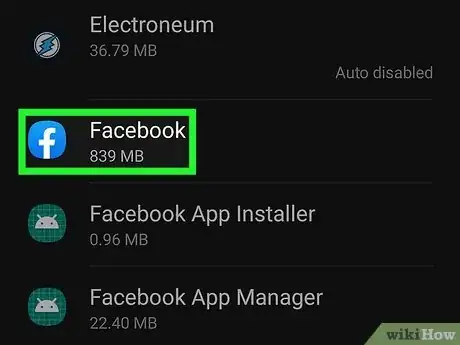Step 3 Toque no aplicativo que você deseja reiniciar.