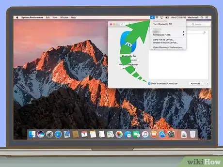 Step 8 Clique em {"smallUrl":"https:\/\/www.wikihow.com\/images_en\/9\/9c\/Macbluetooth1.png","bigUrl":"https:\/\/www.wikihow.com\/images\/thumb\/9\/9c\/Macbluetooth1.png\/15px-Macbluetooth1.png","smallWidth":460,"smallHeight":920,"bigWidth":15,"bigHeight":30,"licensing":"<div...